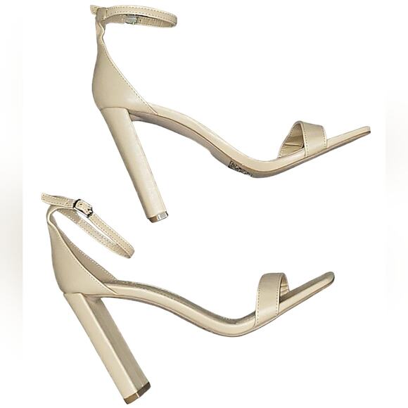 Forever 21 Y2K Elegant Cream Women's Square Toe Heels - Picture 4 of 5